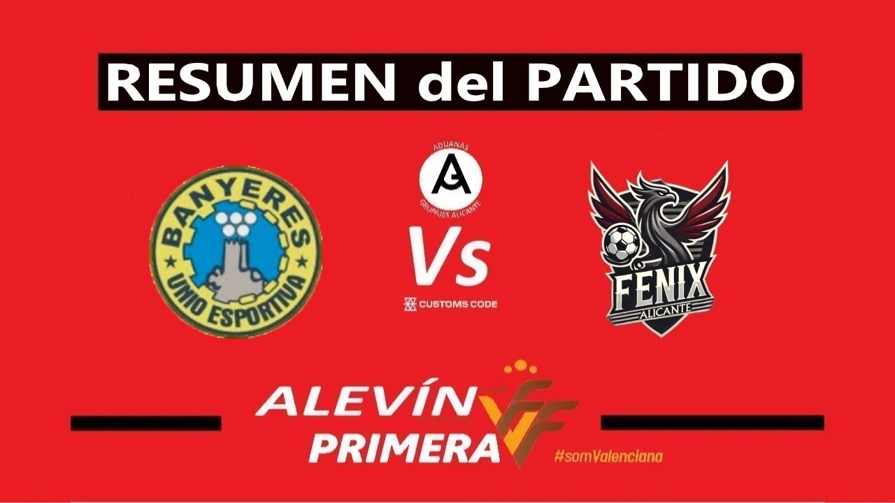 ALEVÍN B - Banyeres VS Fénix 🐦‍🔥 Alicante - RESUMEN DEL PARTIDO (12ª jornada de liga)