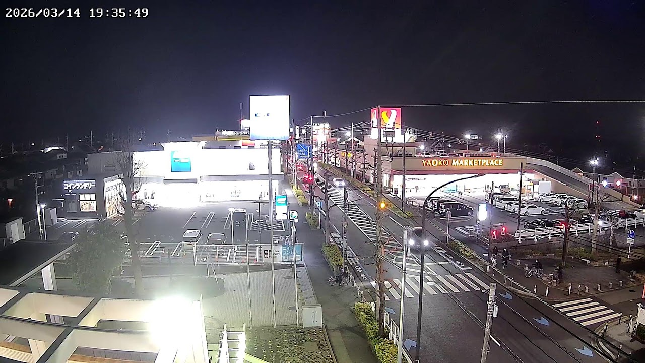 千葉県千葉市緑区おゆみ野中央バザール通りライブカメラ Chiba Chibashi Live camera.world.cam