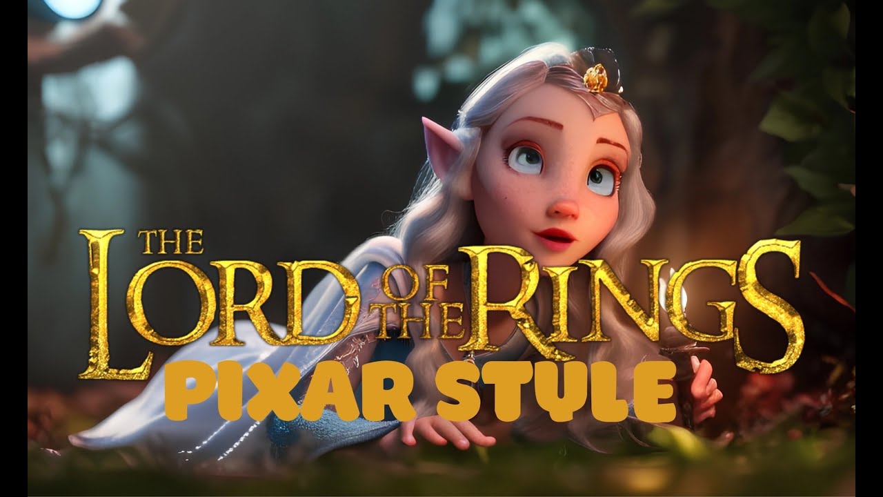 LORD OF THE RINGS as PIXAR STYLE #ai #playgroundai