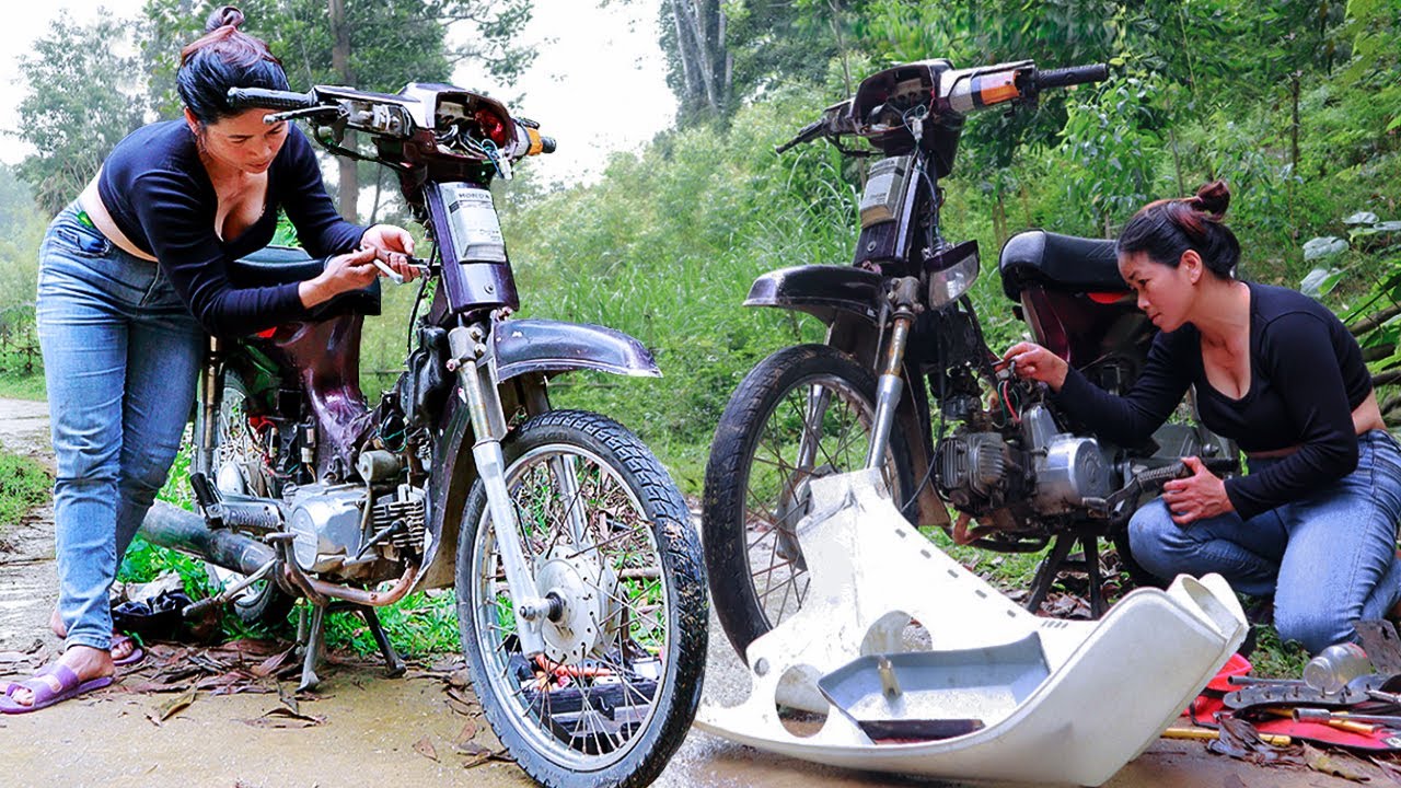 Mechanic Girl repair motorcycle help the girl, Mechanical Genius Girl, Blacksmith Girl