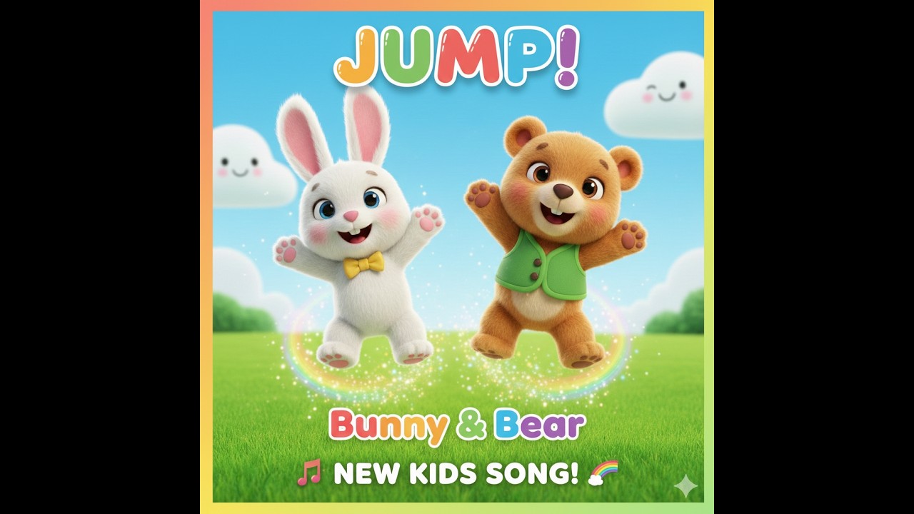 Jump Jump Jump With Bunny & Bear! | Fun Kids Song