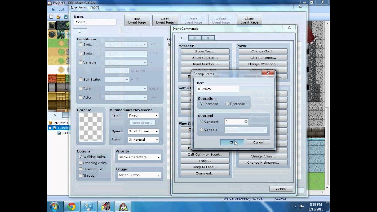 How to use key items (RPG Maker VX Ace)