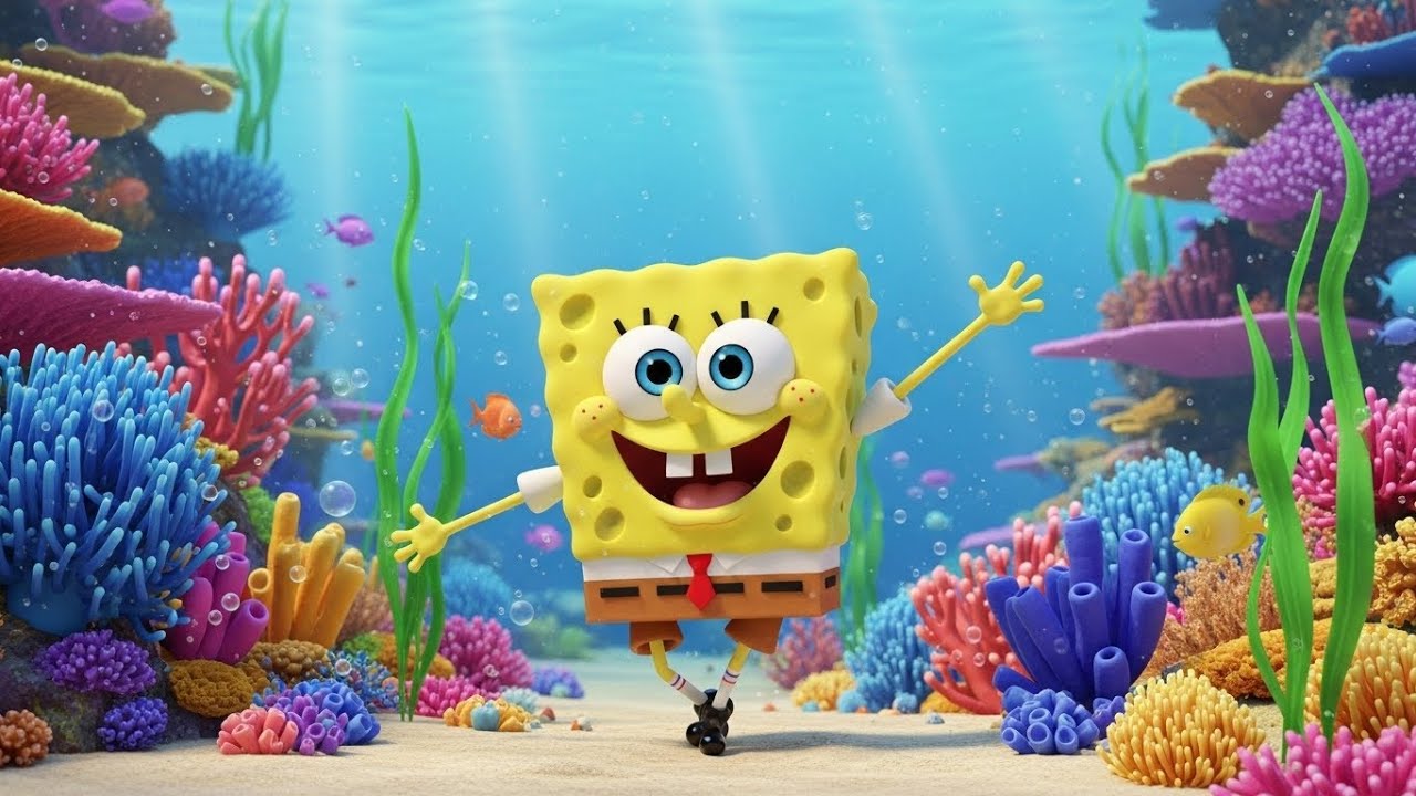 Bob Esponja e Seus Amigos Dançaram na Água | Canções Infantis e Rimas para Crianças