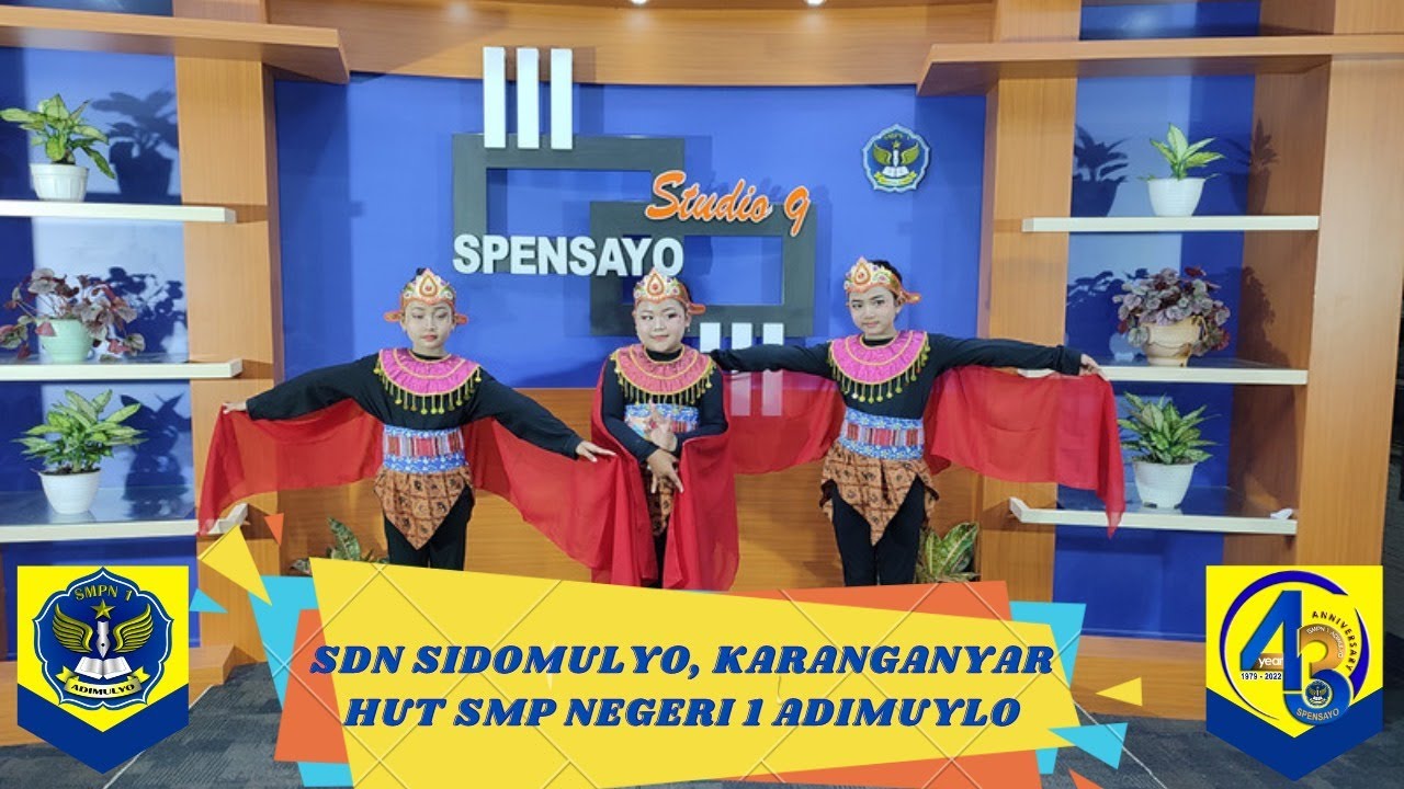 11.ADZKIA, ATIQAH, NADYA (SDN SIDOMULYO KARANGANYAR) - TARI MANUK DADALI - HUT SMPN 1 ADIMULYO KE-43