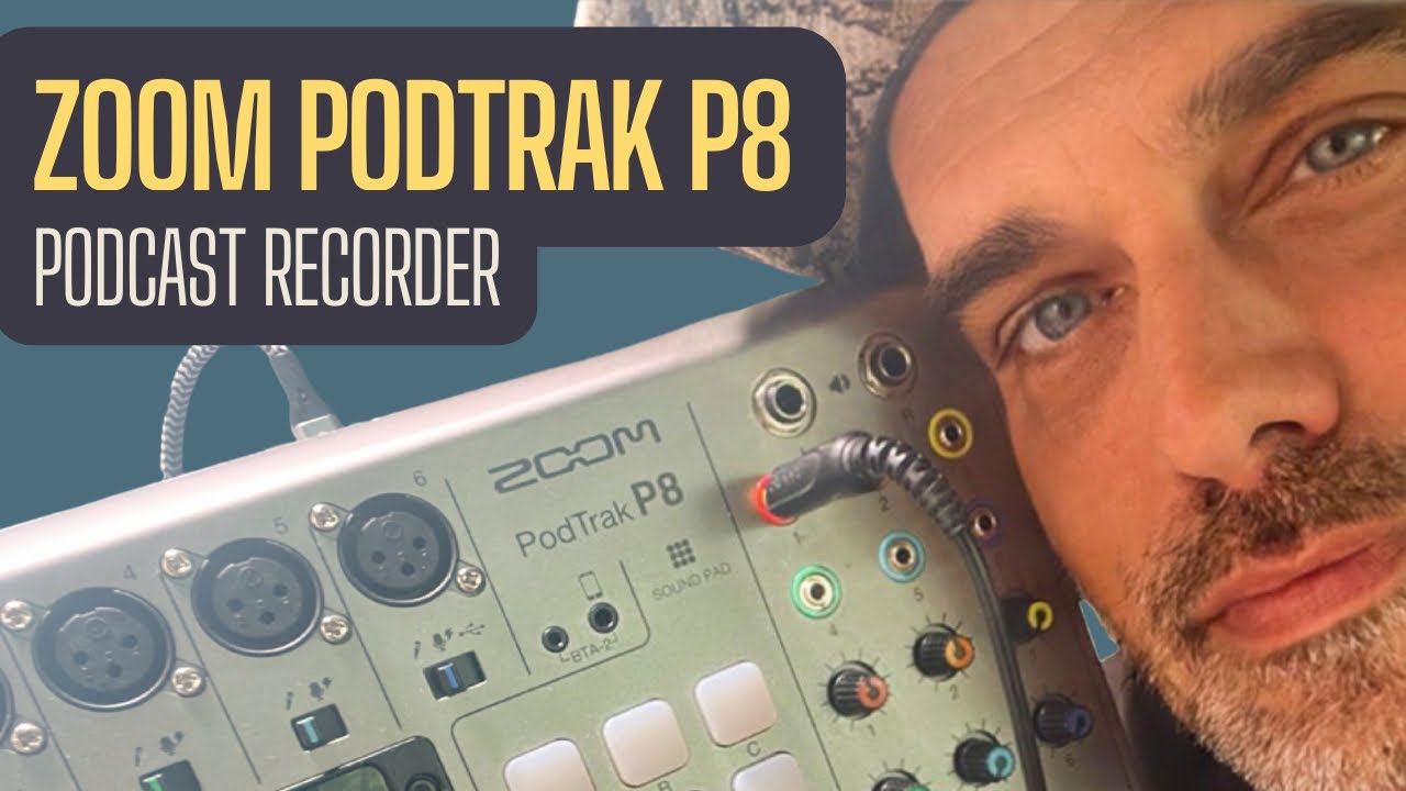 ZOOM PodTrak P8 Podcast Recorder. All in one Lösung zum Aufzeichnen, Mischen & Streamen. *Werbung