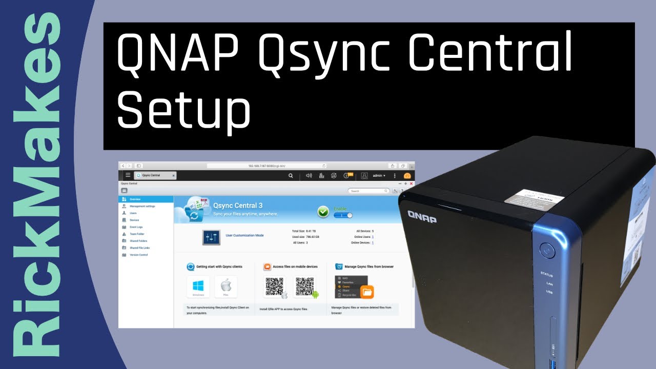 Центральная настройка QNAP Qsync