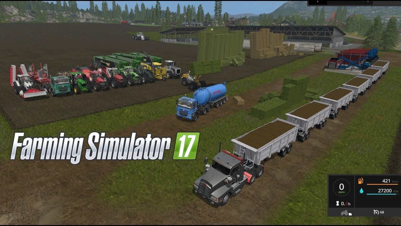 Alimentando 1000 VACAS | Toneladas de Alimento | Farming Simulator 17