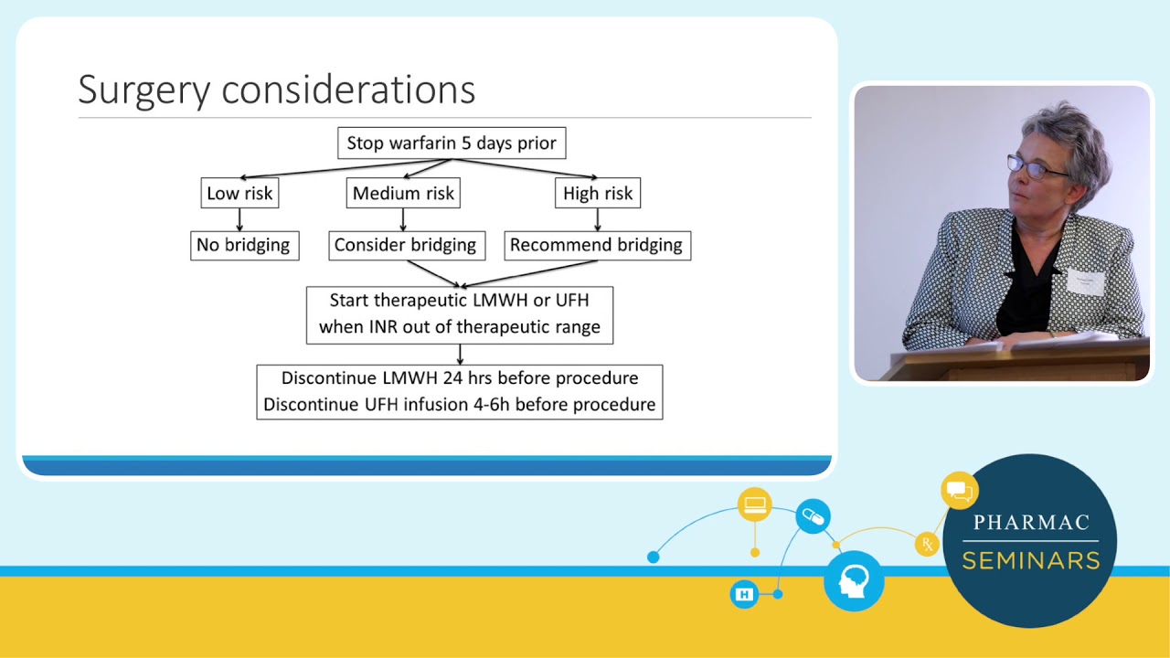 PHARMAC seminar: Anticoagulation Update, 3: To Bridge or Not to Bridge