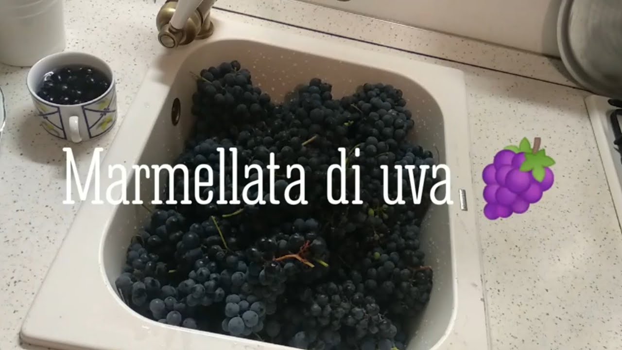 Marmellata di uva alla cafona da paura - semplice e gustosa #confettura #cucinantica #vignamore #uva