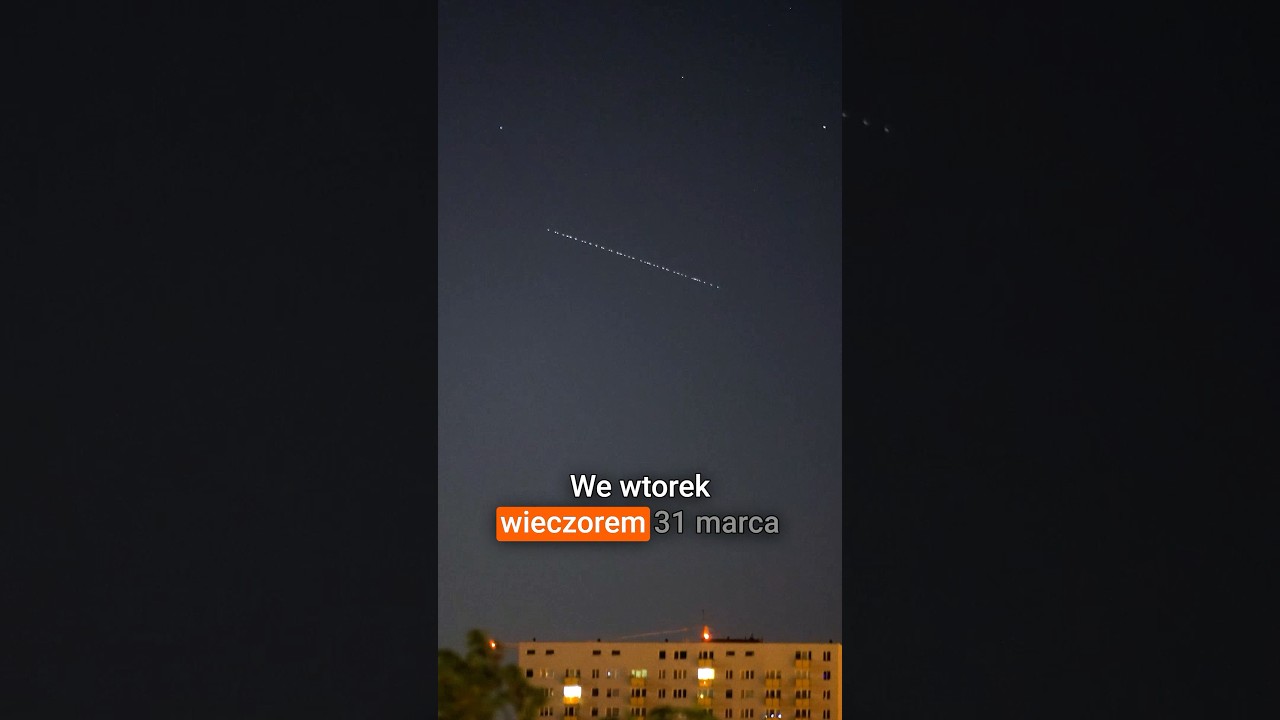 Starlinki polecą we wtorek przed meczem #nocneniebo #starlinki