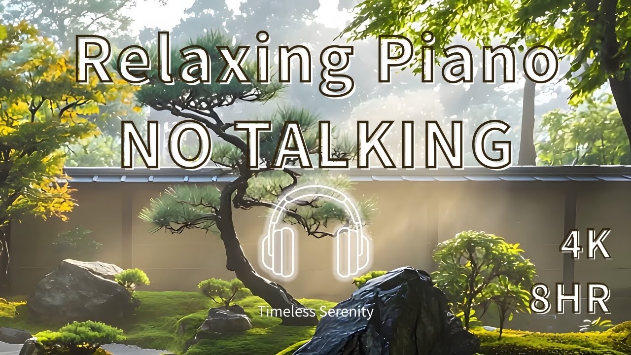 8 HOURS Japanese Zen Garden Music | Relaxing Piano for Meditation & Stress Relief (4K)