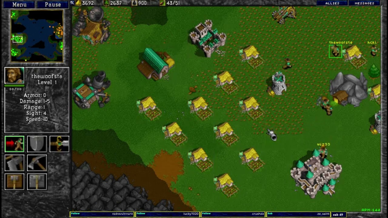 Warcraft 2 High Sea Combat 1v1 u8t3io3p vs dj_boss