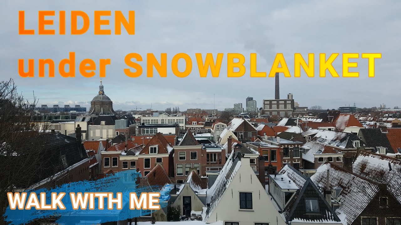Leiden under snow blanket 2020 - Walk With Me