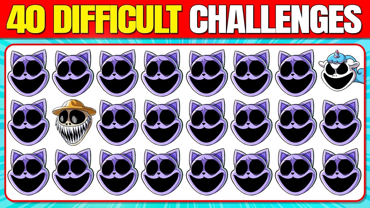 40 Extremely Difficult Challenges With Poppy Playtime & Zoonomaly| Zookeeper, Catnap, Dogday