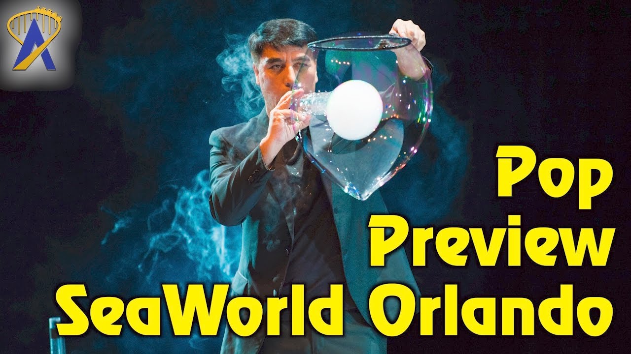 Preview of 'Pop' at SeaWorld Orlando featuring bubble master Fan Yang