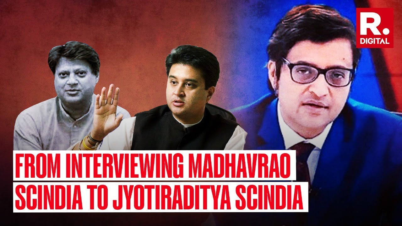 Arnab Goswami Recalls Memories of Interviewing Jyotiraditya Scindia's Father Madhavrao Scindia