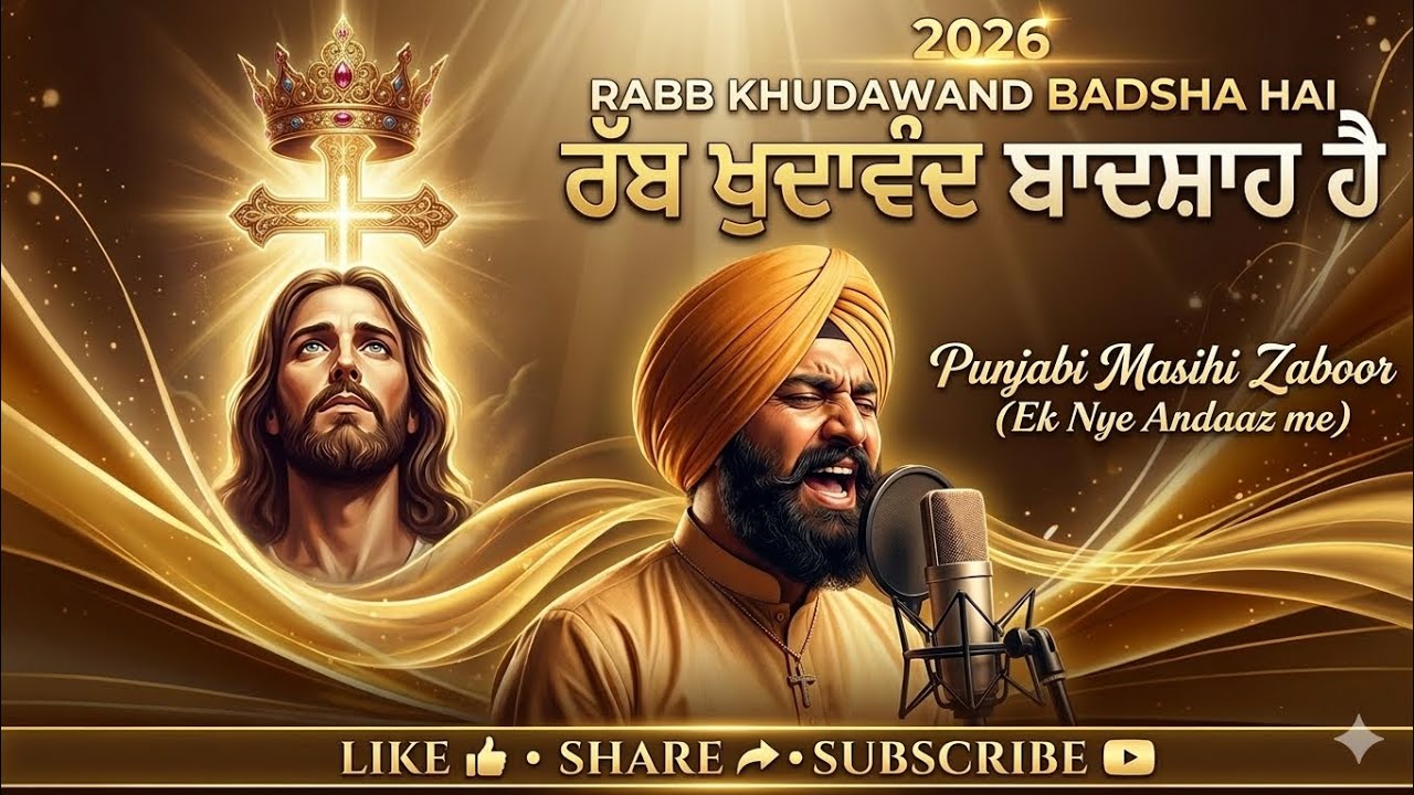 रब्ब खुदावंद बादशाह है।Rabb Khudwand Badsha Hai । Punjabi masihi Zaboor(Ek Nye Andaaz me)2026.#song 