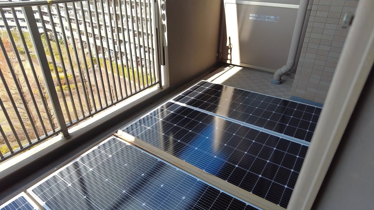 【DIY 010】　ベランダに設置したソーラーパネルの発電量に驚愕しました・・・