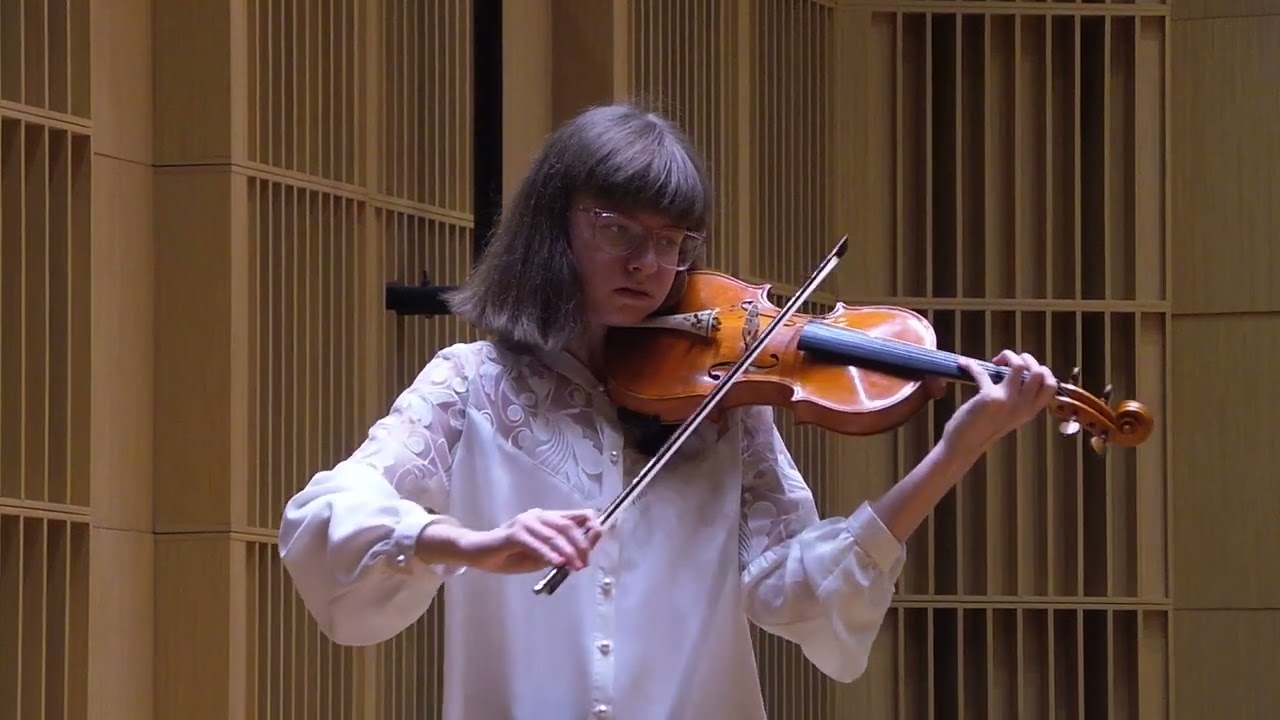 Marianna Pazhik plays Caprice no. 23 by N. Paganini.