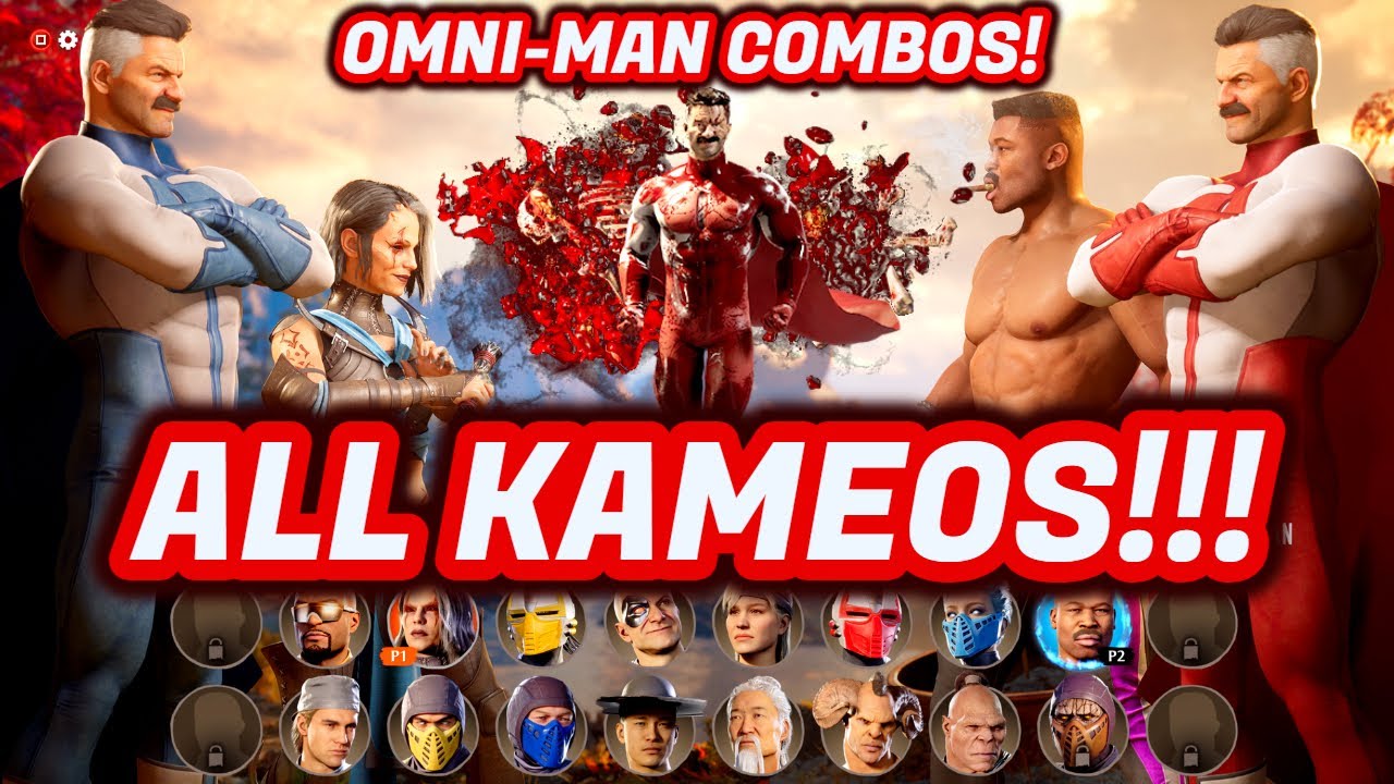 OMNI-MAN COMBO COMPILATION W/ ALL KAMEOS!!! - Mortal Kombat 1 