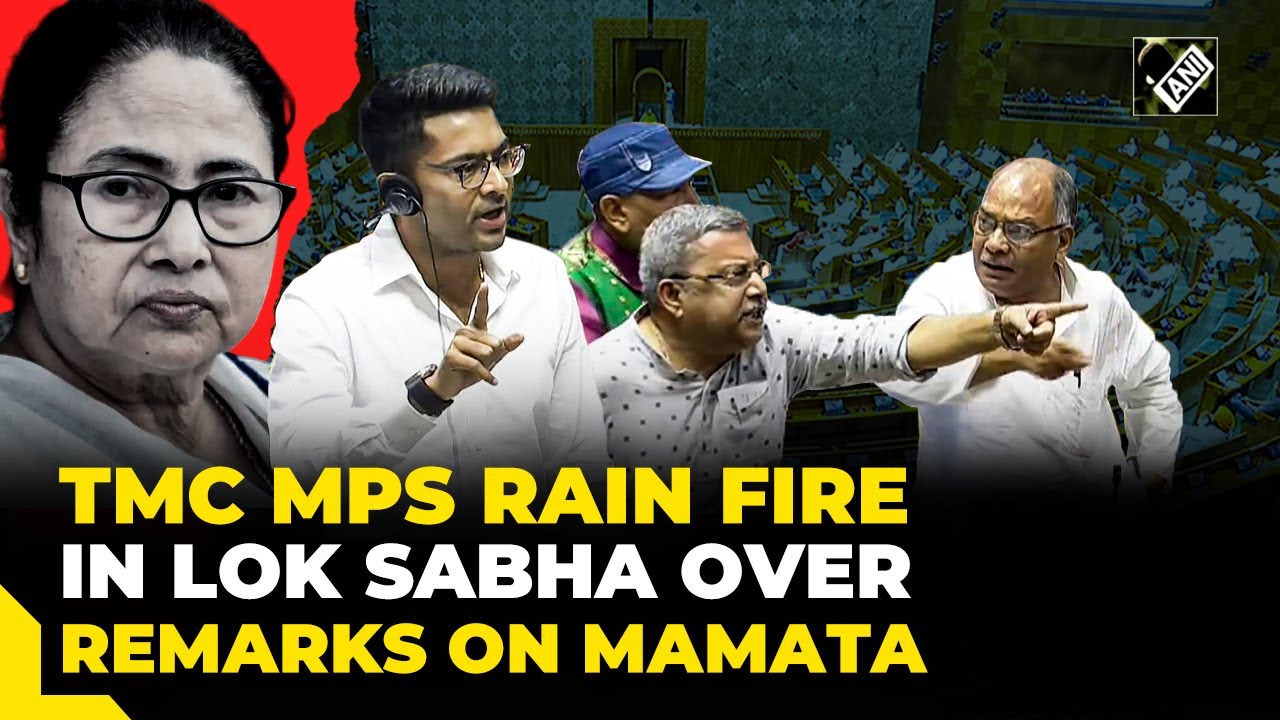 Angry TMC MPs rain fire in Lok Sabha over remarks on CM Mamata, LS Speaker Om Birla intervenes