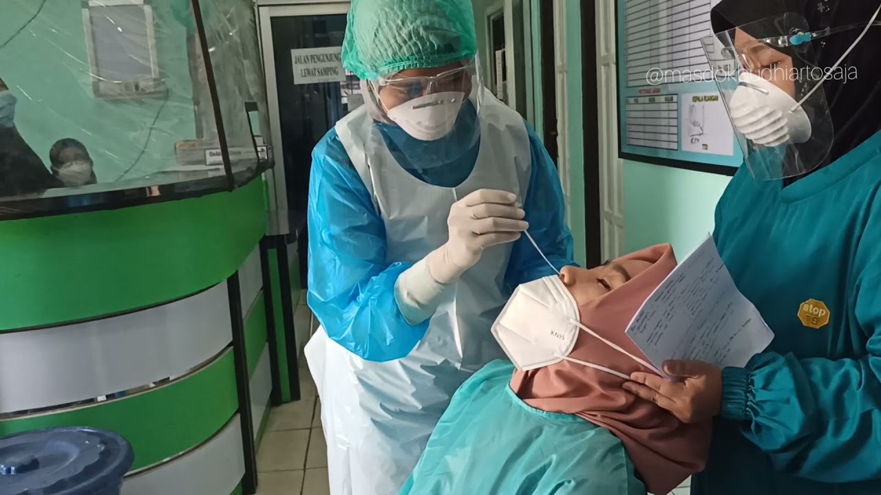 Pelatihan Swab Antigen di Puskesmas