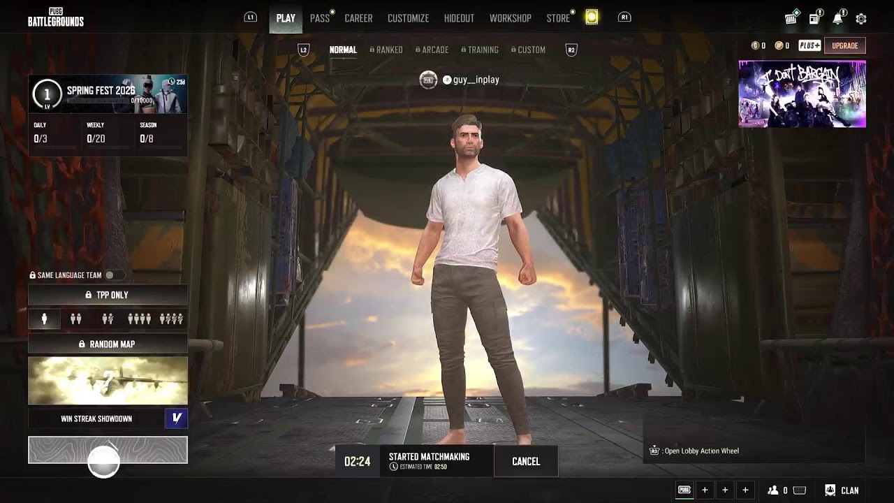 practicing how to play pubg in ps5