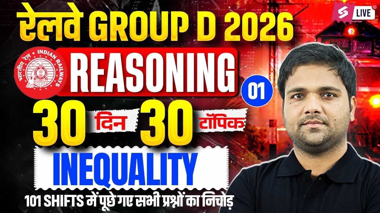 RRB Group D Reasoning Practice Set | Group D Reasoning Class 2026 | Group D Practice Set Chandan sir