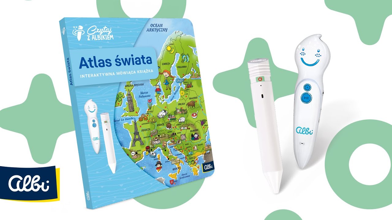 Interaktywna książka &bdquo;Atlas świata&rdquo; z serii Czytaj z Albikiem