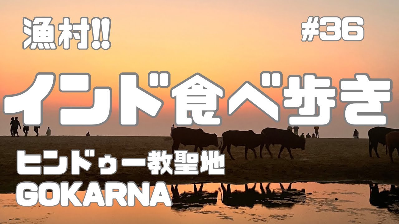 インド漁村で食べ歩きin Gokarna!! #旅行 #インド #ひとり旅 #vlog