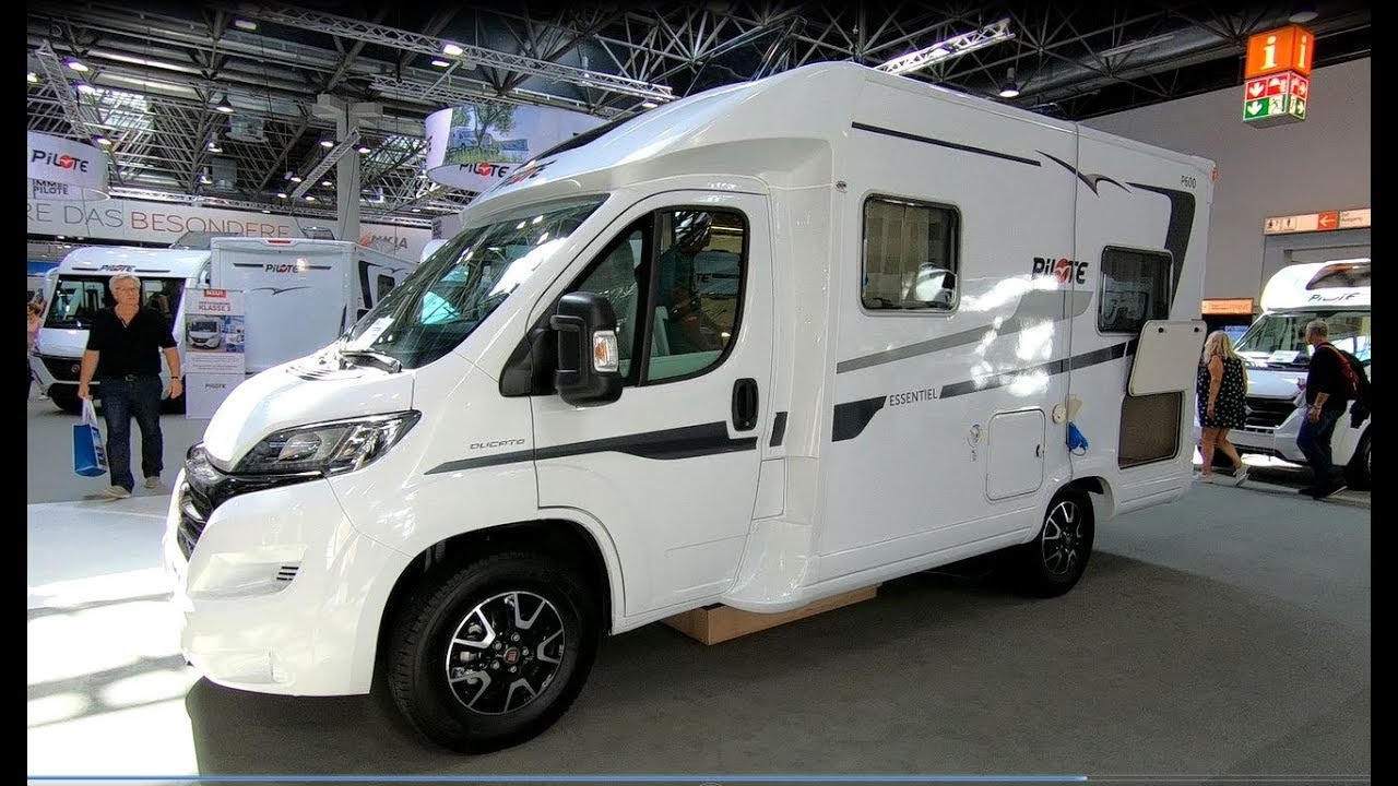 Pilote P 600 P Essentiel RV compact Camper Van Fiat Ducato Camping car walkaround and interior V0230