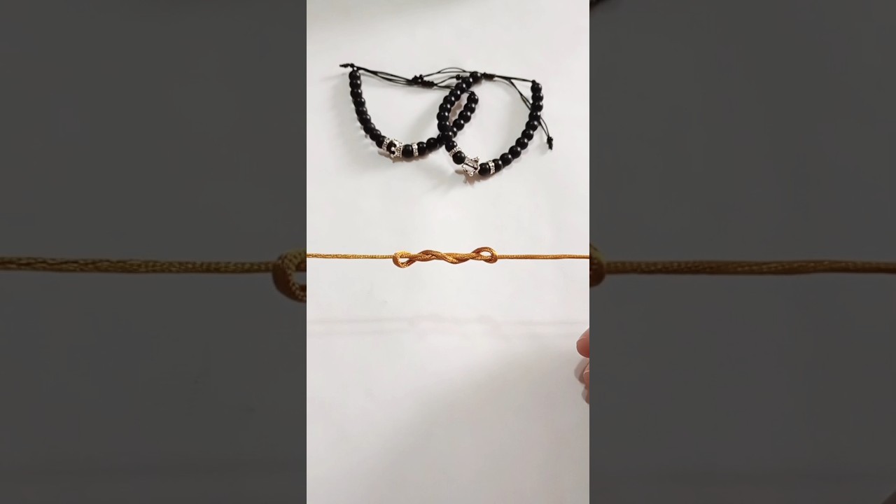 Nudo para terminaci&oacute;n de pulseras de hilo #hilo #pulseras #nudos #pulseras