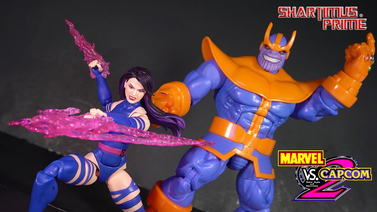 Marvel Legends Psylocke & Thanos GamerVerse Target Exclusive Marvel vs Capcom 2-Pack Figure Review
