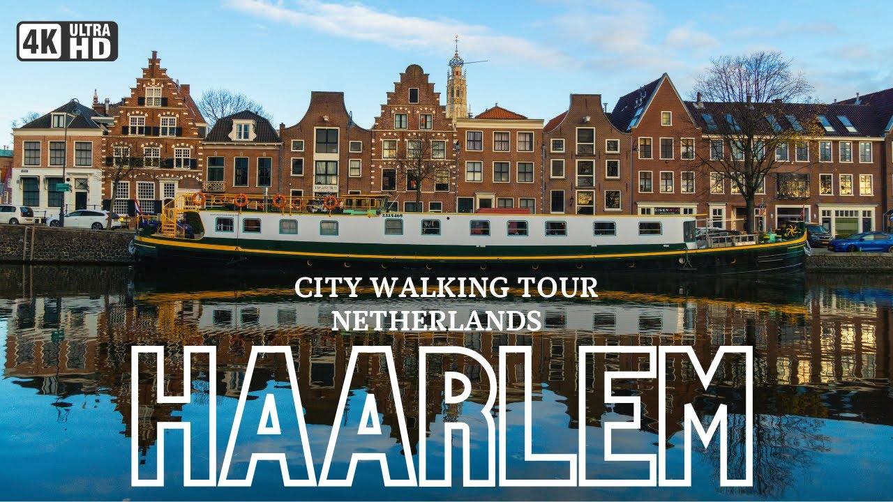 Haarlem,  Netherlands 2023 Summer Walking Tour 4k