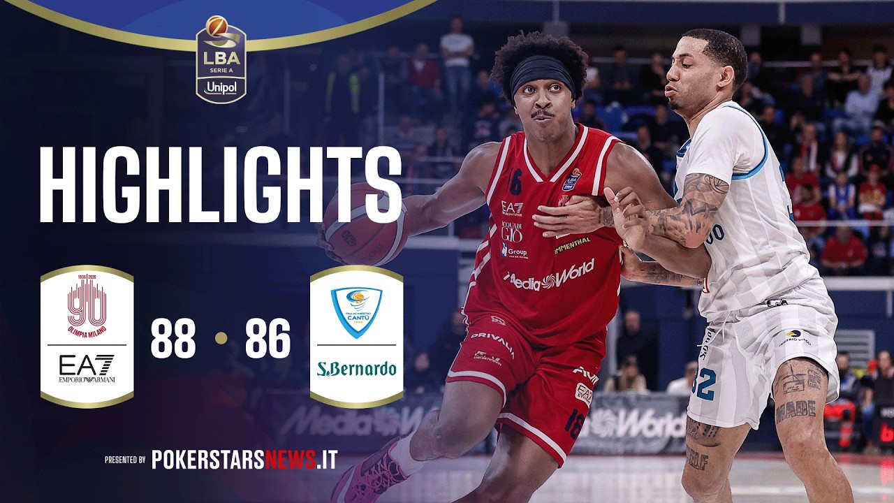 EA7 Emporio Armani Milano - Acqua S.Bernardo Cantù|PokerstarsNews Highlights SerieA Unipol 2025/2026