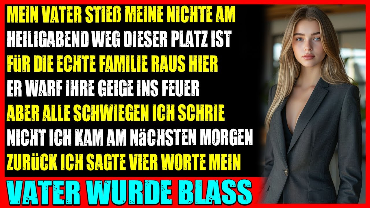 Mein Vater warf mich und meine Nichte an Weihnachten raus vier Worte kosteten ihn sein Haus