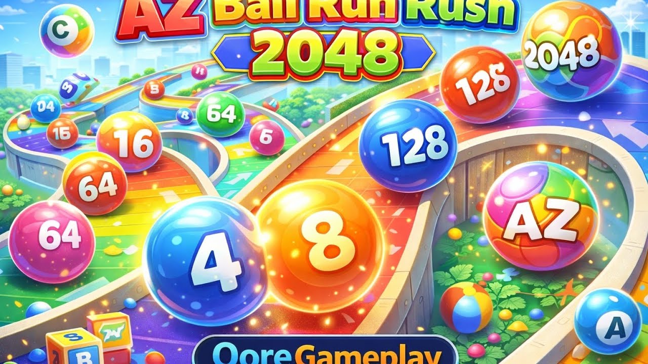 AZ Ball Run Rush 2048 | Number Merge Runner Gameplay (Android/iOS)