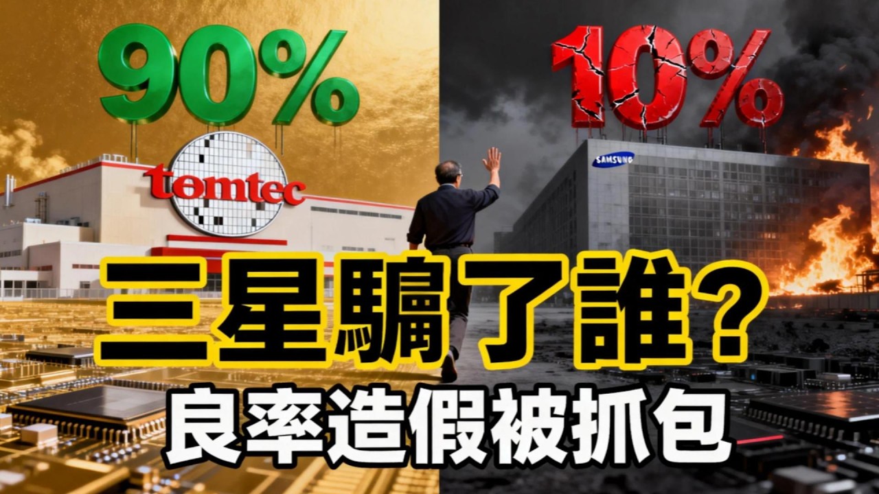 ⚠️【深度】别洗了！良率0%？揭秘三星“信任崩盘”真相，台积电这一战赢麻了！#台积电 #三星 #良率 #半导体 #芯片战争 #中美博弈 #英伟达 #黄仁勋 #掘金手记 #科技财经 #美美解说