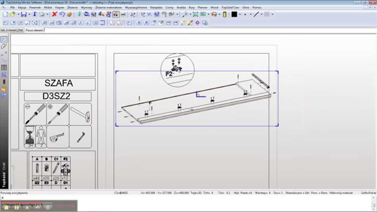 instrukcja montażu mebli topsolid 3z12
