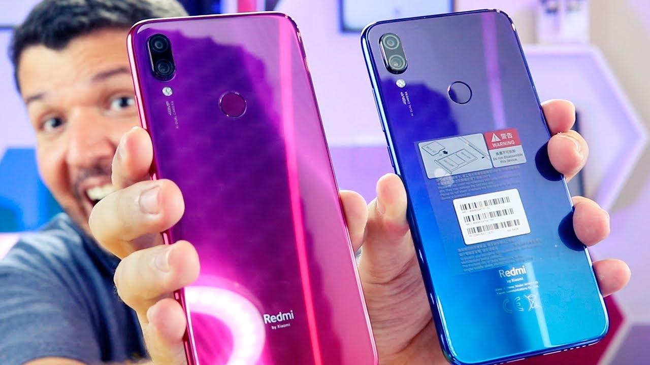 Redmi Note 7 Nebula Red 😍 Ele é LINDO DEMAIS!  Unboxing e impressões