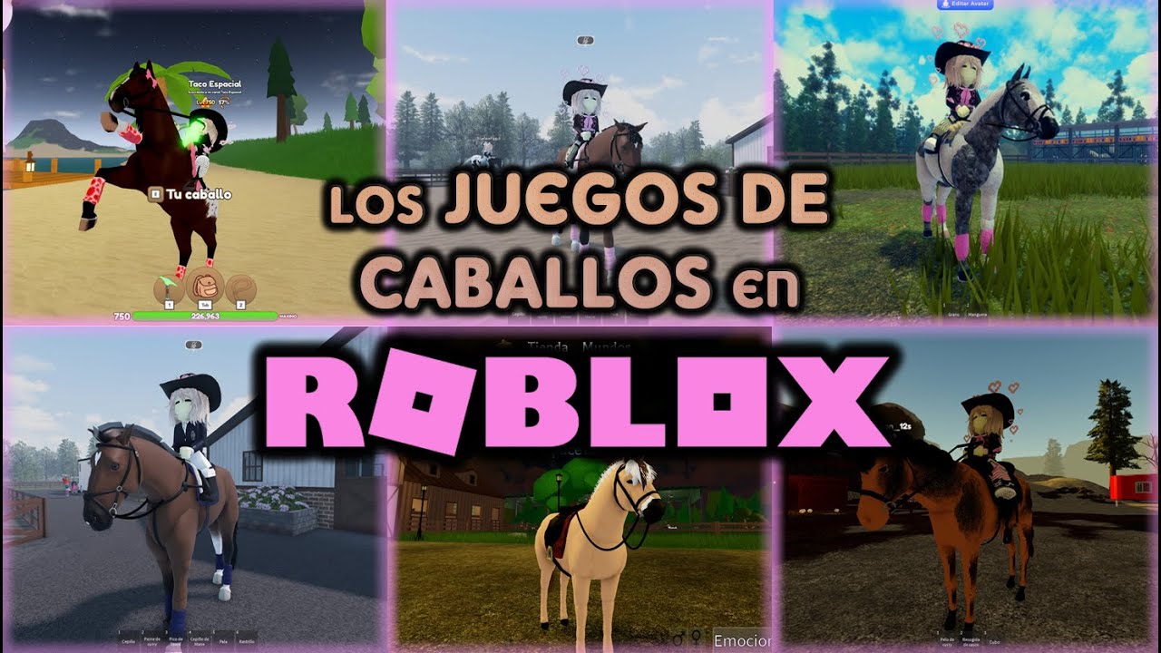 Jugando juegos sobre caballos en roblox 🐴| Roblox Español ❤