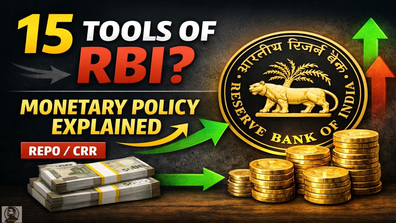 Monetary Policy Tools of RBI Explained | 8 Quantitative + 7 Qualitative Instruments | UPSC Economy