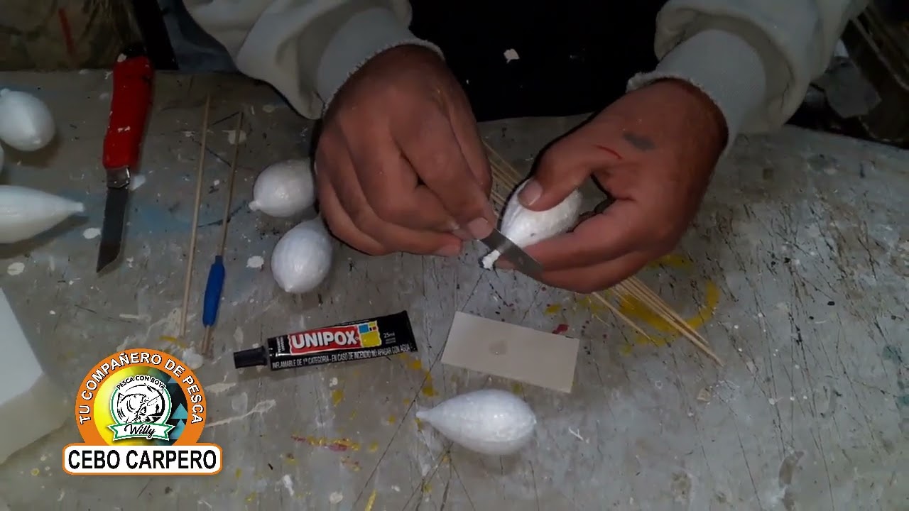 boyas artesanal para la pesca de pejerrey