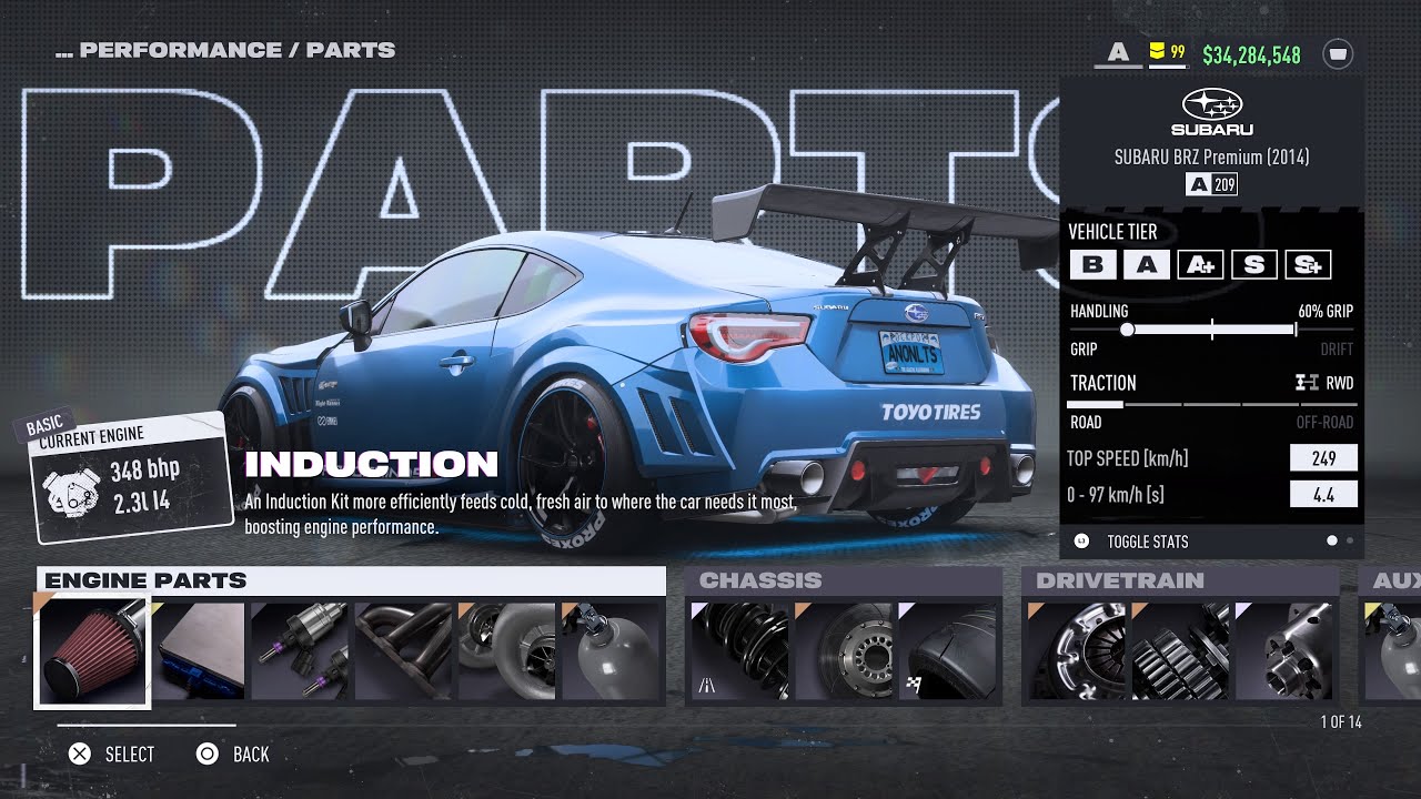 NFS Unbound | Subaru BRZ Premium 14’ is Competitive in A Tier | 209 A GRIP BUILD