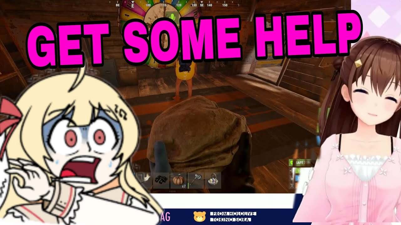 Tokino Sora Can't Stop Laughing At Kanade Having A Melt Down A | RUST [Hololive/Sub]