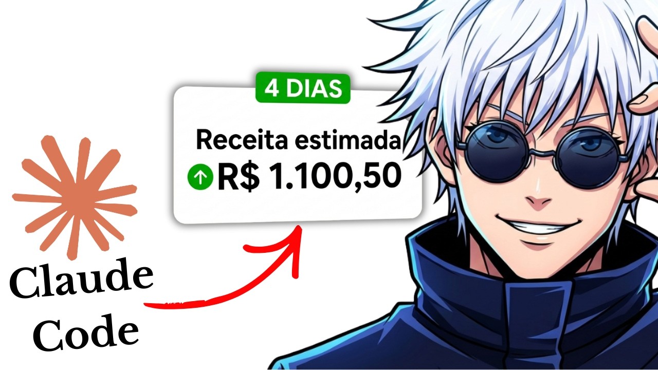 R$ 1.000 em 4 Dias: Como MONETIZEI DOIS CANAIS DARK NO MESMO DIA em D&oacute;lar com o Claude Code?