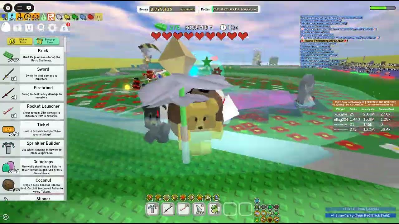 doing retro swarm with a bunch of idiots and onett admin abusing
