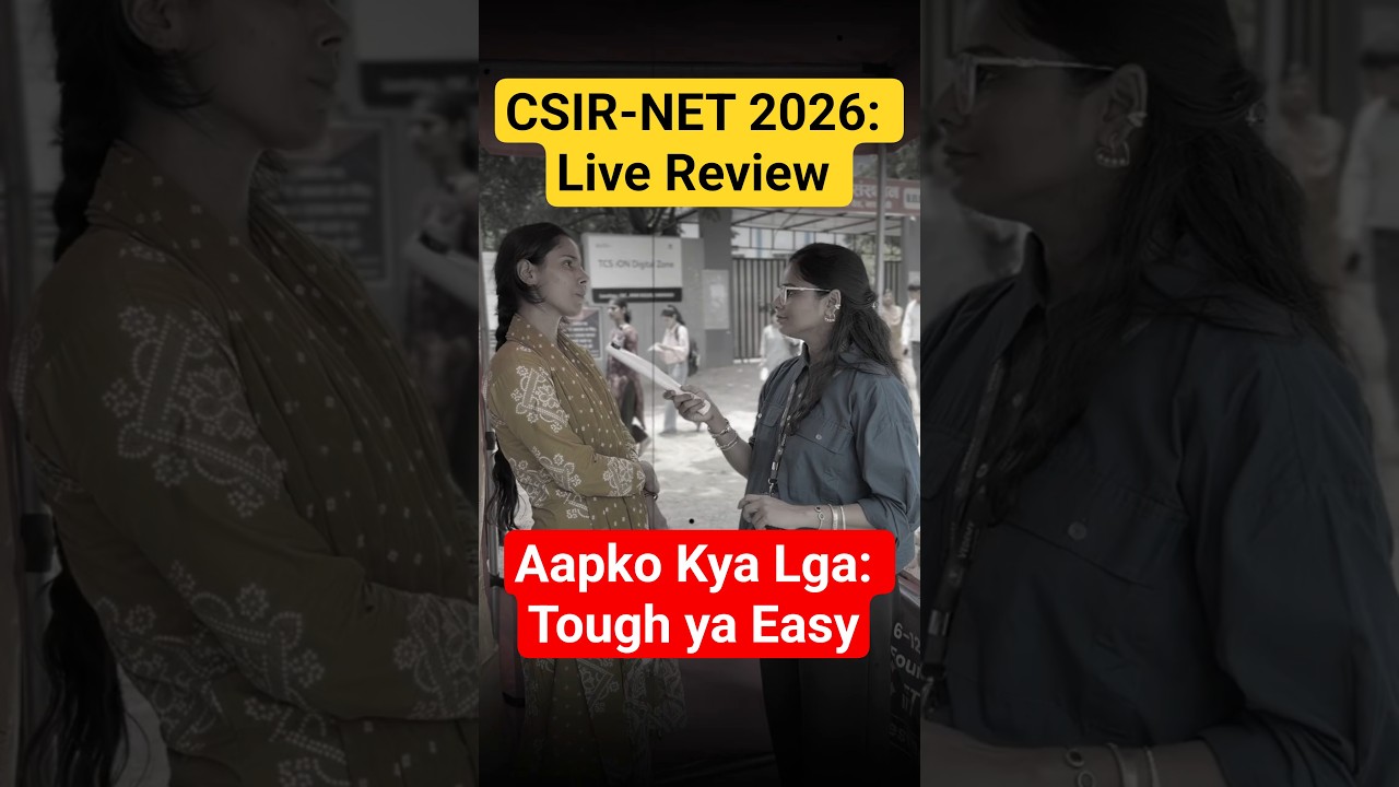 CSIR NET Paper Kaisa Tha? Exam Center Se Students Ka Live Review