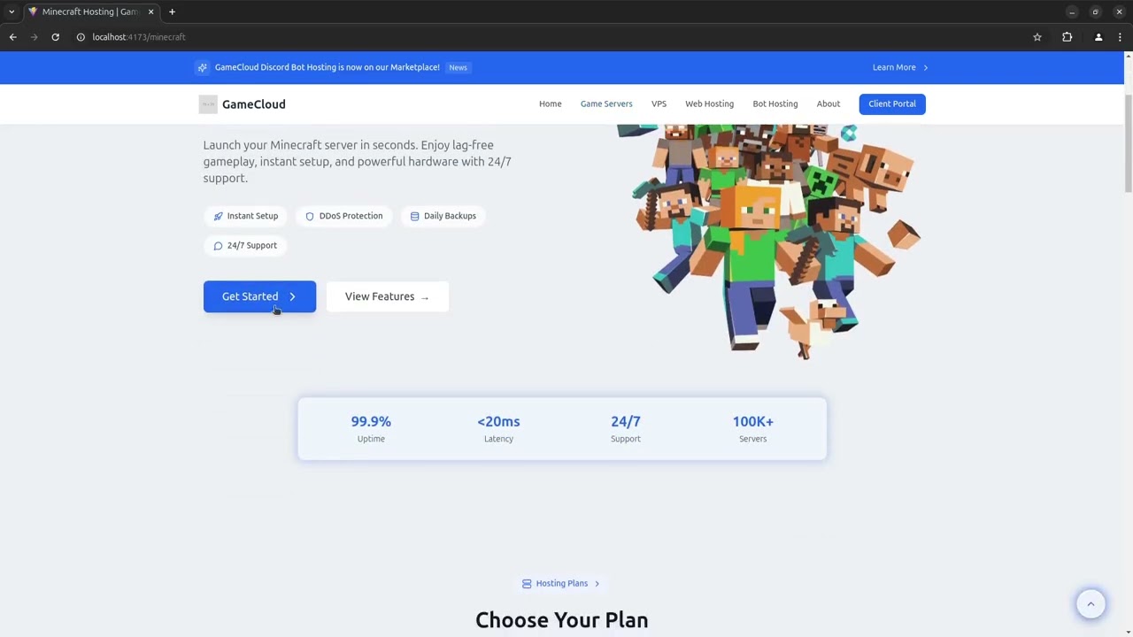 GameCloud - Hosting Company Template