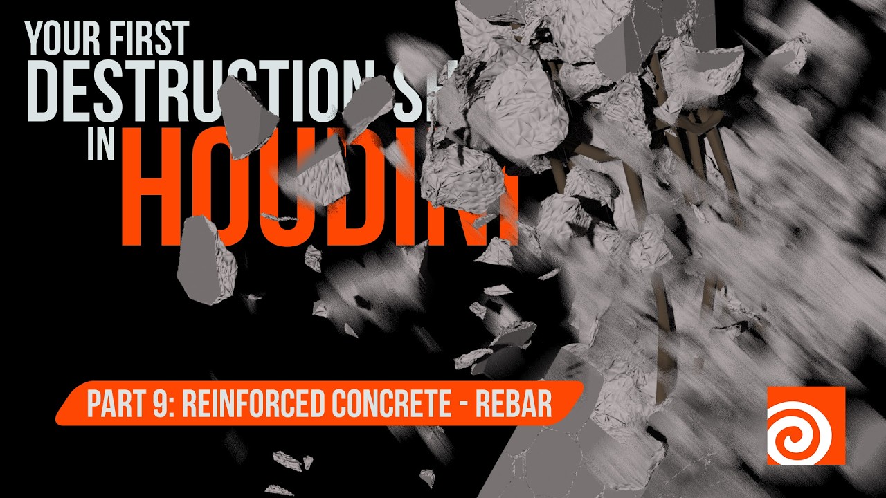 Houdini FX Tutorial: Reinforced Concrete Fracture & Destruction (Part 1)